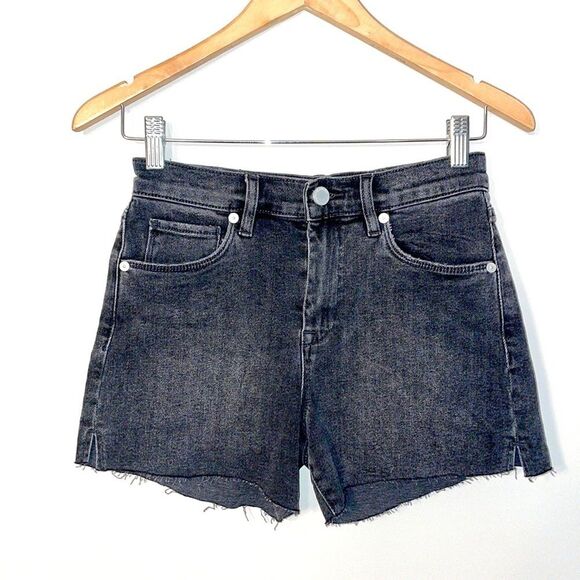 NWT Blank NYC Cutoff Jean Shorts - Washed Black - Picture 1 of 8